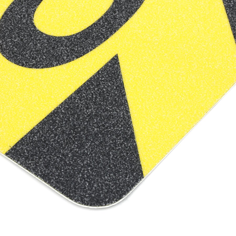 Antislip met korrel Printed Caution - 15 x 61cm