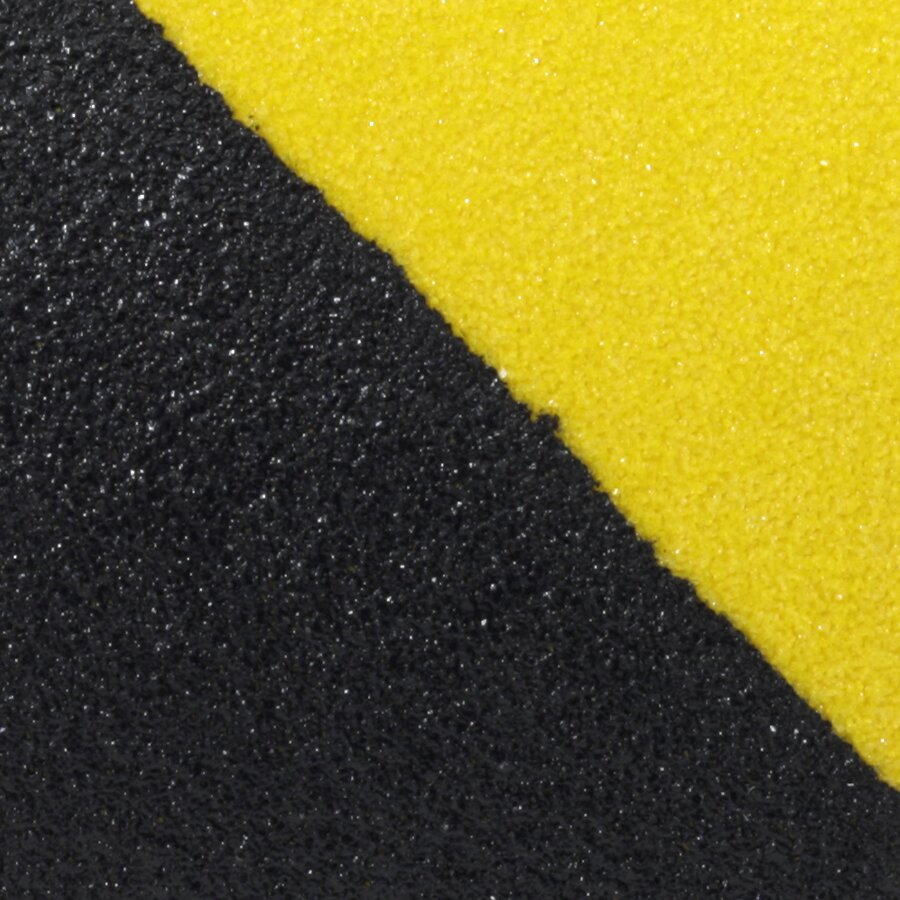 Antislip met korrel Zwart-Geel Hazard Standard - Breedte 5 cm