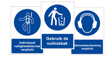 Pictogram met tekst