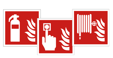 Brandpreventie pictogrammen