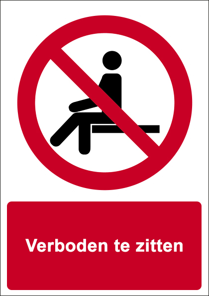 Verboden te zitten